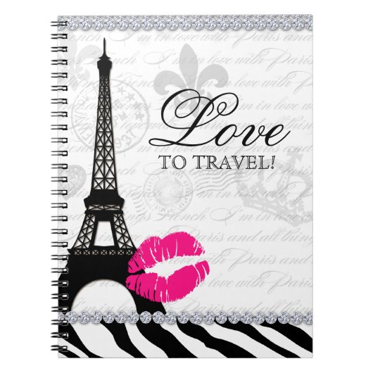 Lèvres de Tour Eiffel de journal de voyage de (Devant)