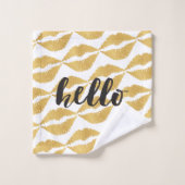 Lèvres d'or + Bonjour (Gant de toilette)