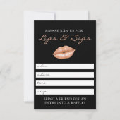 Lèvres et invitation de partie de Lipsense de Sips (Devant)