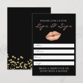 Lèvres et invitation de partie de Lipsense de Sips (Devant / Derrière)