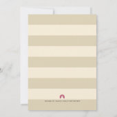 Lèvres et Moustache bébé Genre Reveal Invitation d (Dos)