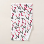 Lèvres Lipstick Serviettes de toilette (Serviette à main)