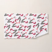 Lèvres Lipstick Serviettes de toilette (Serviette à main)