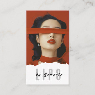 Lèvres PMU Microblading Henna Salon Carte de visit