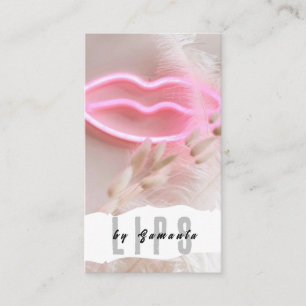 Lèvres PMU Microblading Henna Salon Carte de visit