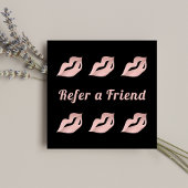 Lèvres Rose Glam Gold de luxe et carte de référenc