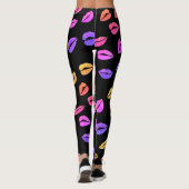 Lèvres roses Leggings (Dos)