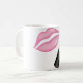 Lèvres roses Muc tasse blanche classique de 11 (Devant gauche)