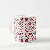 Lèvres rouge à lèvres talons Mug (Devant gauche)