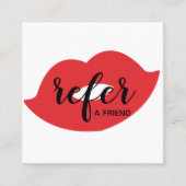 Lèvres rouges aiguiser une carte de référence d'am (Devant)