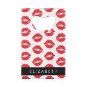 Lèvres Rouges, Rouge, Motif Des Lèvres, Votre Nom (Dos)