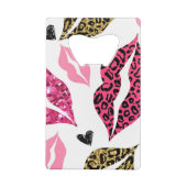 Lèvres scintillantes : Motif de mode Leopard (Dos)