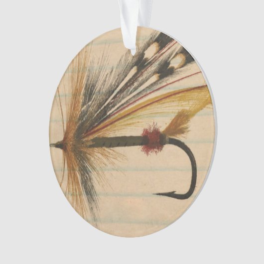 Levure de pêche à la mouche sur papier à liner (devant)