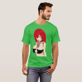 Lewd anime girl funny t-shirt (Voorkant volledig)