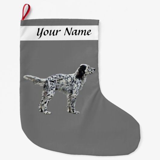 Lewellin Setter Grote Kerstsok (Voorkant)