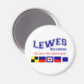 Lewes, DE Magneet (Voorkant / Achterkant)