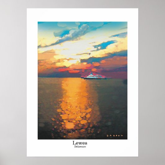 Lewes Delaware Poster (Voorkant)