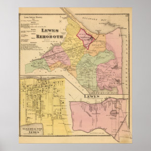 Lewes en Rehoboth Poster