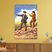Lewis and Clark - Astoria, Oregon Canvas Afdruk (Insitu (Woonkamer))