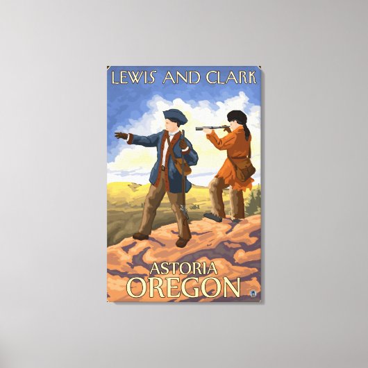 Lewis and Clark - Astoria, Oregon Canvas Afdruk (Voorkant)