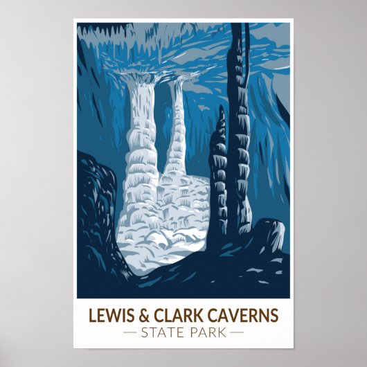 Lewis and Clark Caverns State Park Montana Poster (Voorkant)