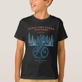 Lewis And Clark Caverns State Park Mountain Bike B T-shirt