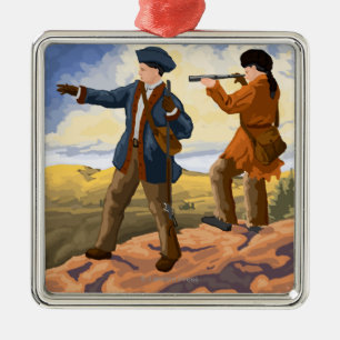 Lewis and Clark - Seaside, Oregon Metalen Ornament