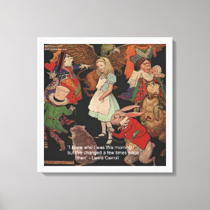 Lewis Carroll & Change Of Mind Canvasprint Canvas Afdruk