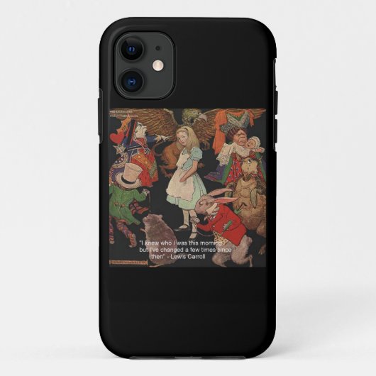 Lewis Carroll & Changed Mind Quote iPhone 5 Coque (Dos)