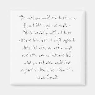 Lewis Carroll citaat Magneet