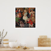 Lewis Carroll & Citation Poster de changement d'ét (Cuisine)