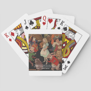 Lewis Carroll Illustratie & Veranderende Kennis Ci Pokerkaarten