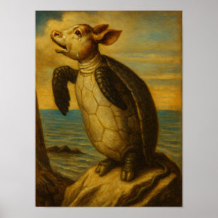 Lewis Carroll Nep Schildpad Personage Poster