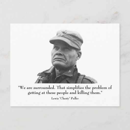 Lewis "Chesty" Puller Briefkaart (Voorkant)