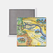 Lewis & Clark Expedition Map Magneet (Voorkant / Achterkant)