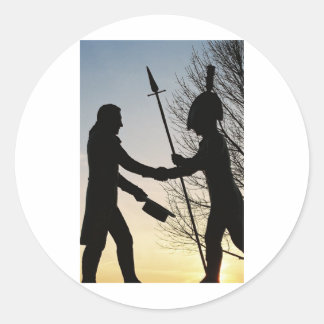 Lewis & Clark Ronde Sticker