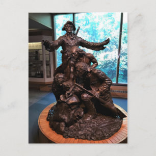 Lewis & Clark Statue, Fort Clatsop, Oregon Briefkaart