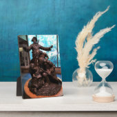 Lewis & Clark Statue, Fort Clatsop, Oregon Fotoplaat (Zijkant)