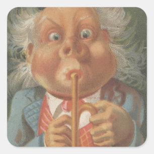 Lewis & Co. Fine Groceries Ephemera Vierkante Sticker