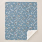 Lewis Day's "Oma" Floral Sherpa Deken (Voorkant)