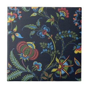 Lewis Day's "Oma" kleine keramische Tegel Tegeltje