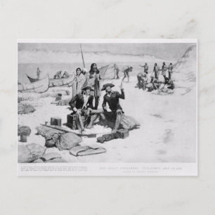 Lewis en Clark aan de monding van de Columbia Briefkaart