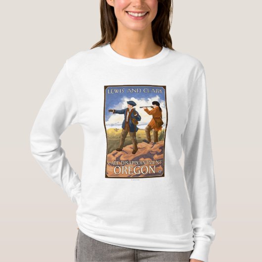 Lewis en Clark - Cape Discussie, Oregon T-shirt (Voorkant)