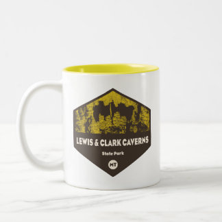 Lewis en Clark Caverns State Park Montana Tweekleurige Koffiemok
