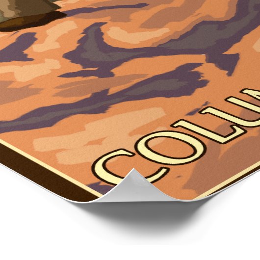 Lewis en Clark - Columbia River Gorge, Oregon Poster (Hoek)