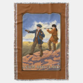 Lewis en Clark die het Westen verkennen Deken (Voorkant Verticaal)