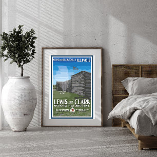 Lewis en Clark National Historic Trail Poster