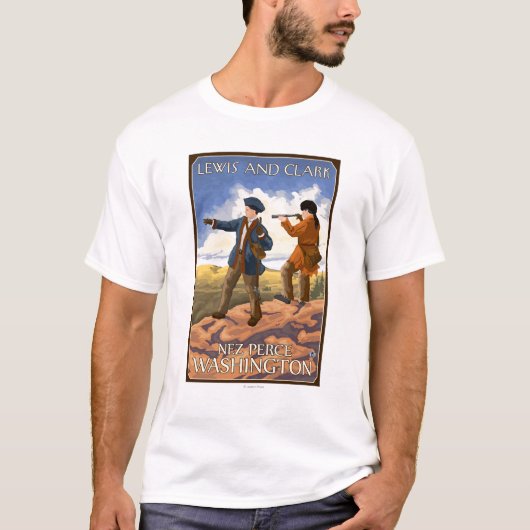 Lewis en Clark - Nez Perce, Washington T-shirt (Voorkant)