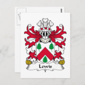 Lewis Family Crest Briefkaart (Voorkant / Achterkant)