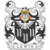 Lewis Family Crest Sticker (Voorkant)